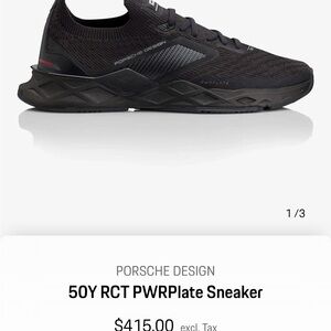 PUMA Porche Design 50Y Pwrplate Lace Up  Mens Size 9.5 M Sneakers